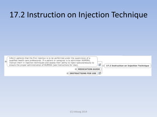 17.2 Instruction on Injection Technique
(C) Infoseg 2014
 