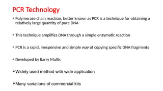 Pure Target Pcr Molecular Diagnostics: PCR with variation I_3-2-20.pptx