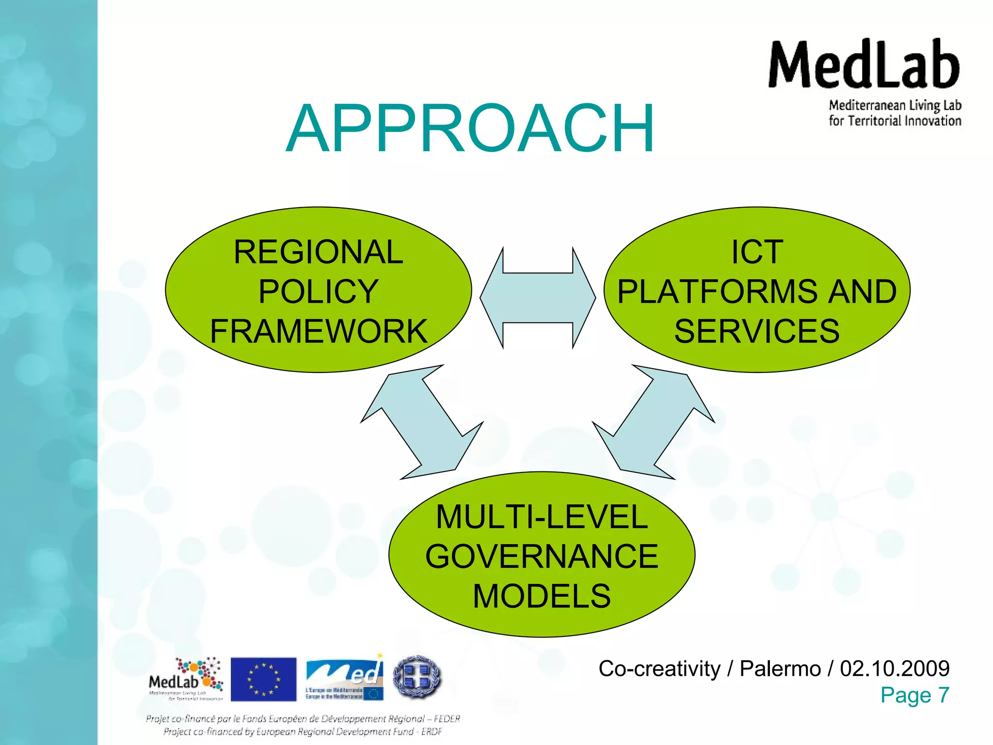 APPROACH REGIONAL POLICY FRAMEWORK ICT PLATFORMS AND SERVICES MULTI-LEVEL GOVERNANCE MODELS 