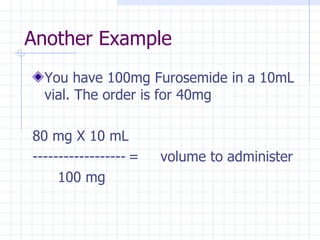 Med Math | PPT