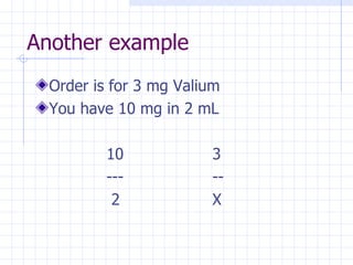Med Math | PPT
