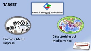 TARGET
Città storiche del
MediterraneoPiccole e Medie
Imprese
 