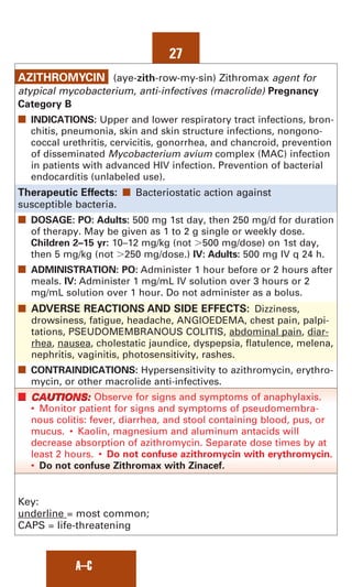 Med notes pocket drug guid | PDF