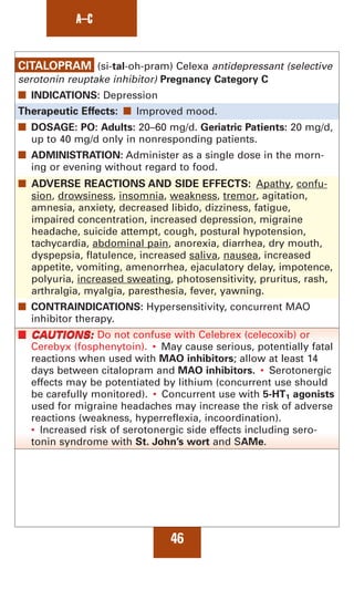 Med notes pocket drug guid | PDF