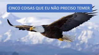 CINCO COISAS QUE EU NÃO PRECISO TEMER
 
