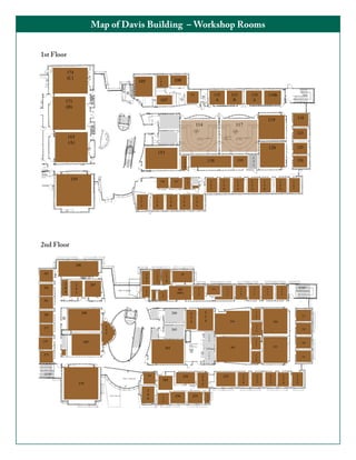 Map of Davis Building – Workshop Rooms
1st Floor

2nd Floor

 