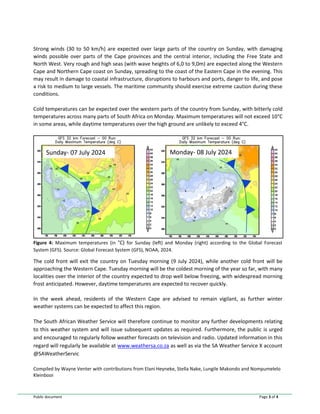 Cold front to hit South Africa from Sunday | PDF