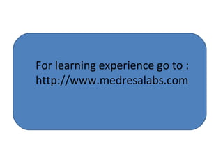 For learning experience go to : http://www.medresalabs.com 