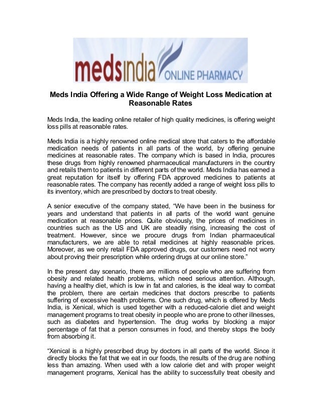 prescription weight loss medication