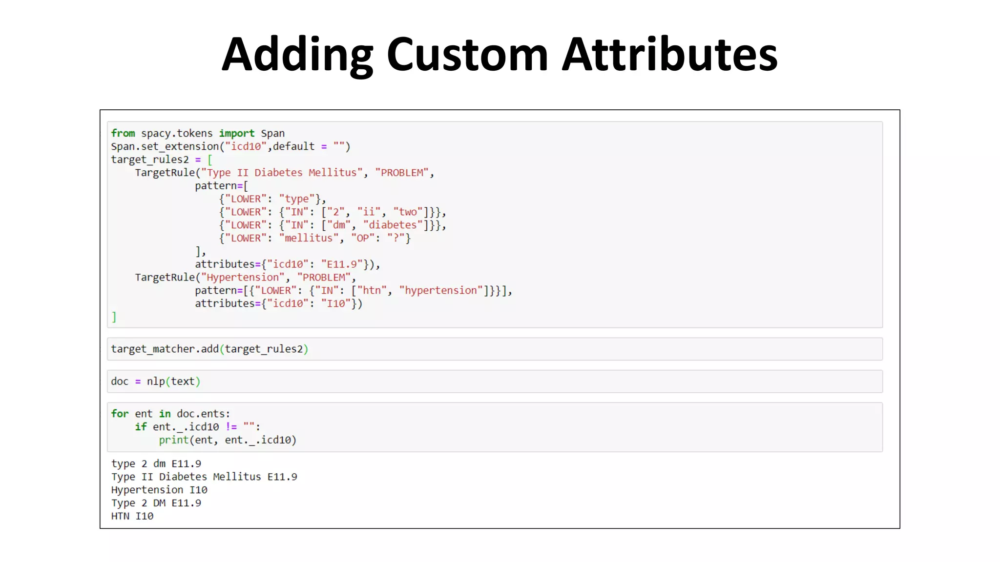 Adding Custom Attributes
 