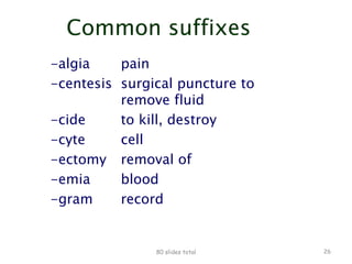 Medical Terminology | PPT