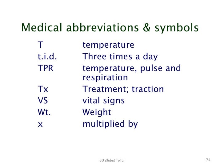 Medical Terminology