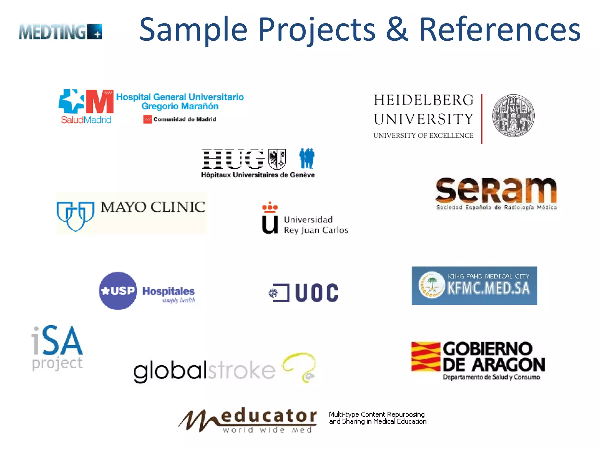 Sample Projects & References 