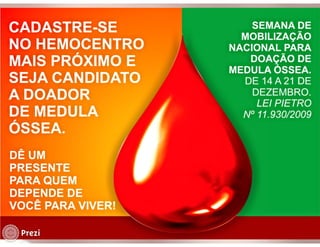 Desmistificando a Doação e o Transplante de Medula Óssea
