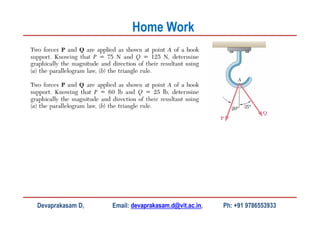Devaprakasam D, Email: devaprakasam.d@vit.ac.in, Ph: +91 9786553933
Home Work
 