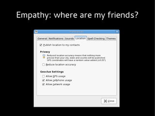 Empathy: where are my friends?
 
