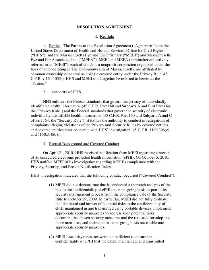 Massachusetts Eye And Ear Infirmary HIPAA Violation