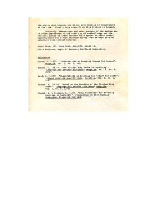 Meek &Mattison snake egg incubation