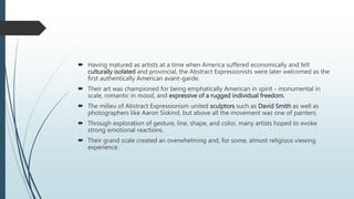 abstract expressionism | PPTX