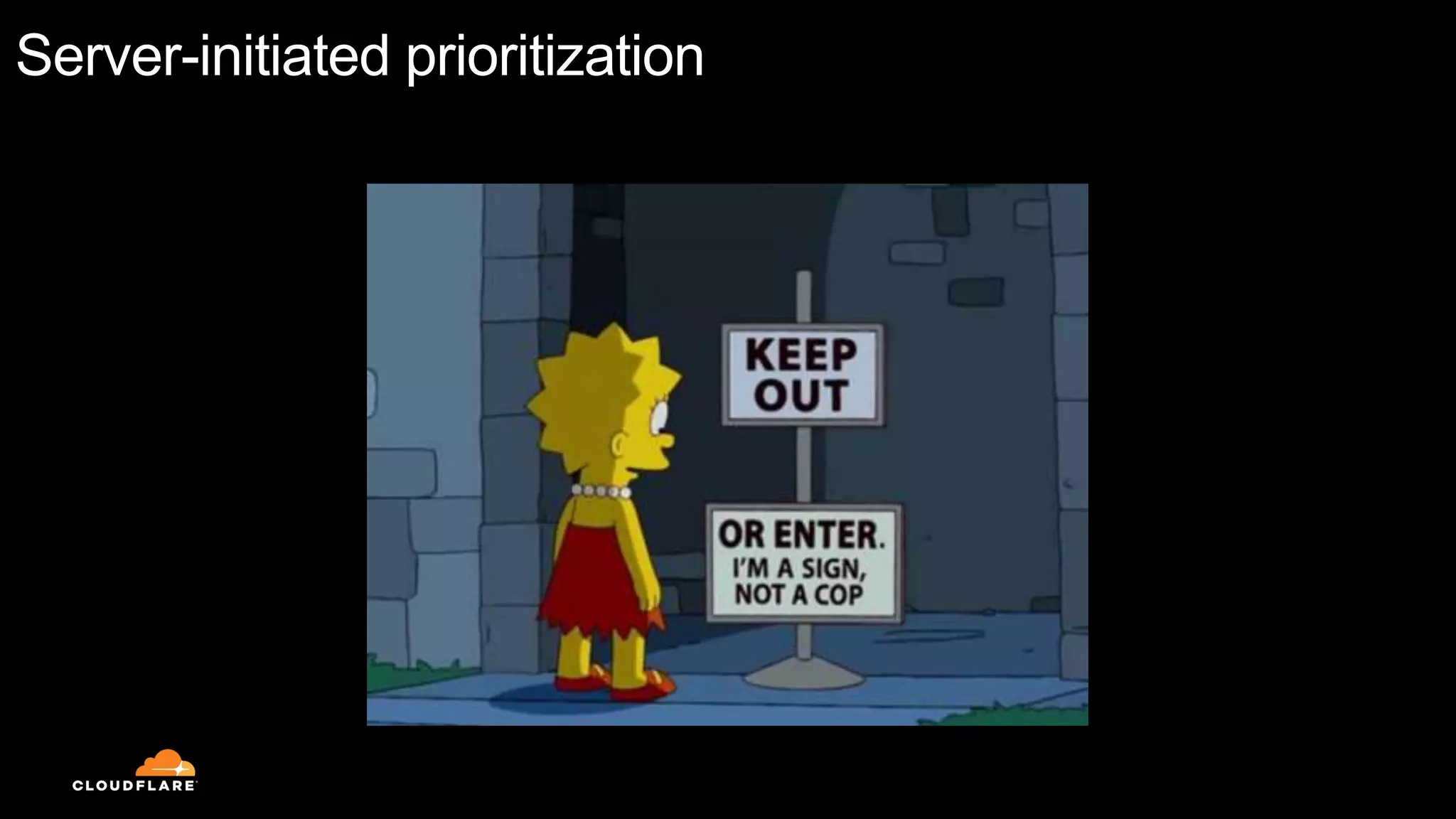 Server-initiated prioritization
 