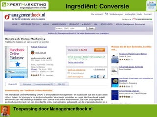 Ingrediënt: ConversieToepassing door Managementboek.nl
