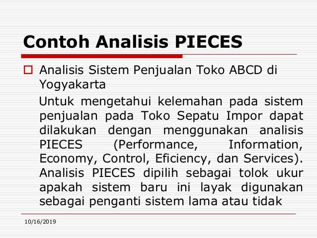Analisis Kebutuhan Sistem Informasi