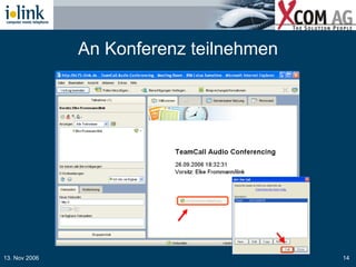 An Konferenz teilnehmen 