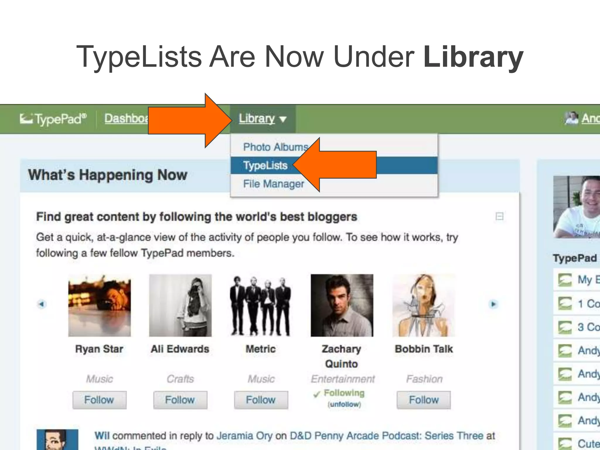 TypeLists Are Now Under Library