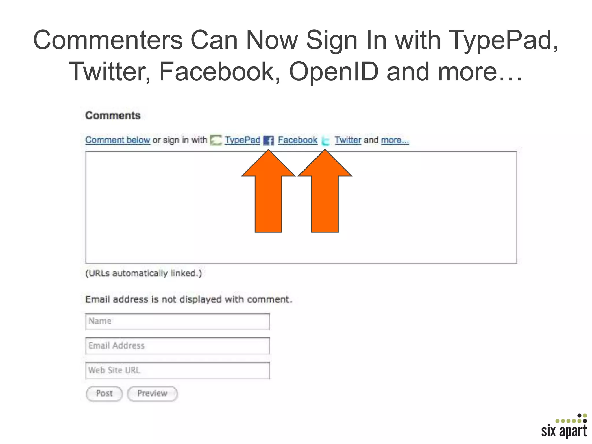Add Your Other Accounts, Homepage and Share Your TypePad Blogs