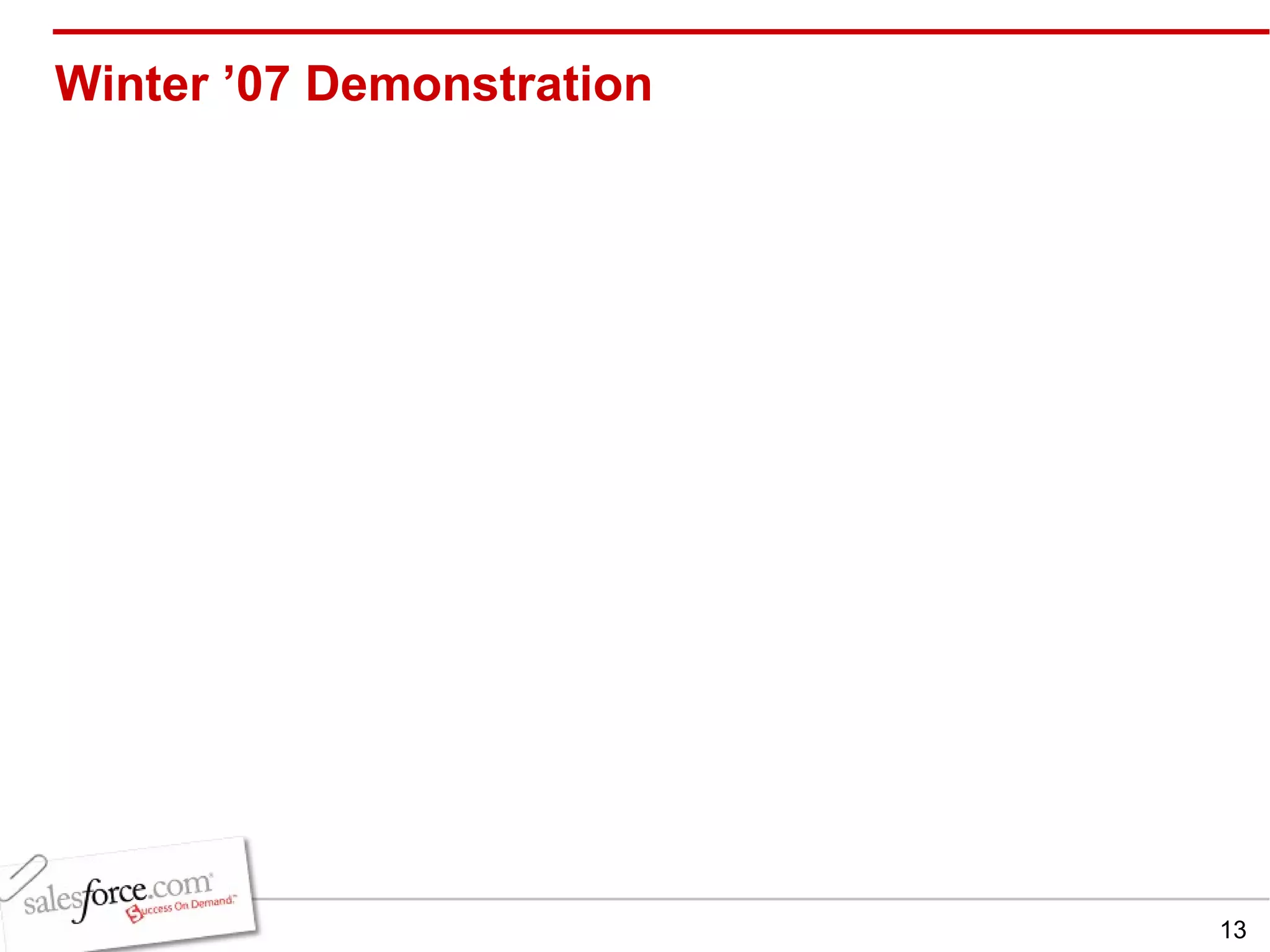 Winter ’07 Demonstration 