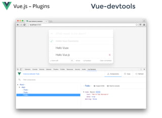 Vue.js – Plugins Vue-devtoolsVue-devtools
 