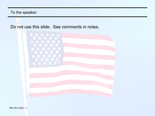 To the speaker: Do not use this slide.  See comments in notes. 