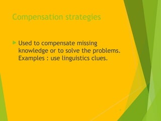 Compenastaion Learning Examples Individual Differences of students in foreign language learning.ppt