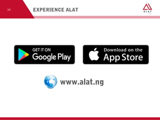 www.alat.ng
EXPERIECE ALAT
EXPERIENCE ALAT14
 