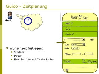 Guido - Zeitplanung Wunschzeit festlegen: Startzeit Dauer Flexibles Intervall für die Suche Guido 