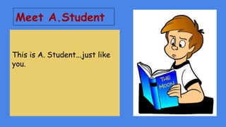 Meet A.Student
This is A. Student...This is A. Student...just like
you.
 