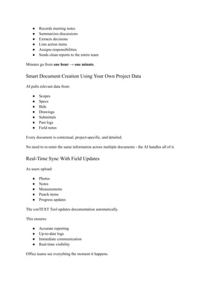Meet conTEXT Tool - The Ultimate AI Construction Documentation Software.pdf