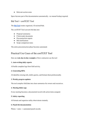 Meet conTEXT Tool - The Ultimate AI Construction Documentation Software.pdf