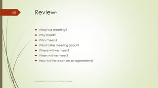 Section 3: Meeting