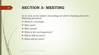 Section 3: Meeting