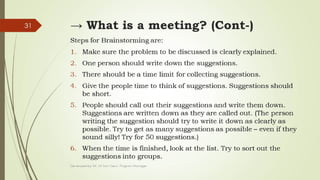 Section 3: Meeting
