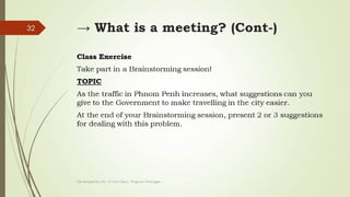 Section 3: Meeting