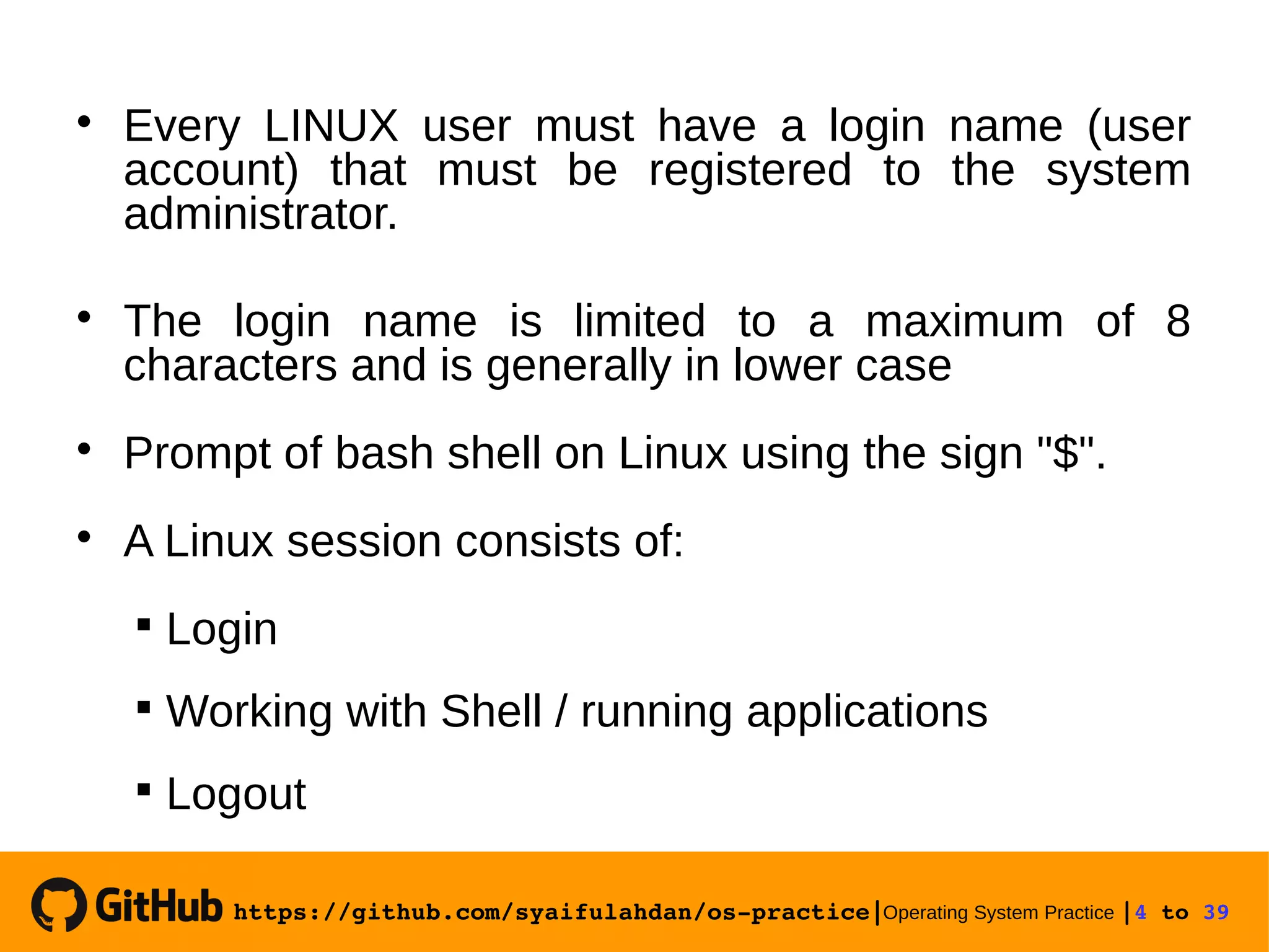 Operating System Practice : Meeting 2-basic commands linux operating ...