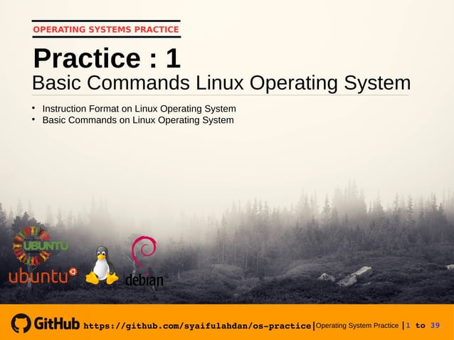 Operating System Practice : Meeting 2-basic commands linux operating ...