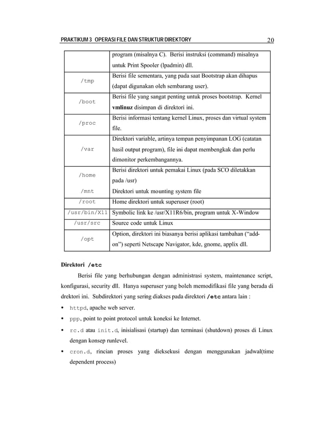 Meeting 4 - operasi file dan struktur direktori-handout | PDF