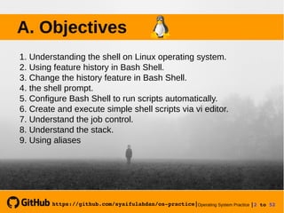 Operating System Practice Meeting 7 Working With Bash Shell A Slide