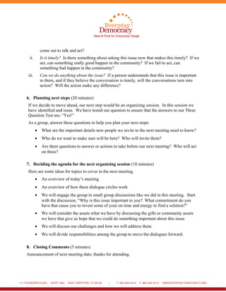 Meeting Agenda to Identify the Issue in Your Community | DOC
