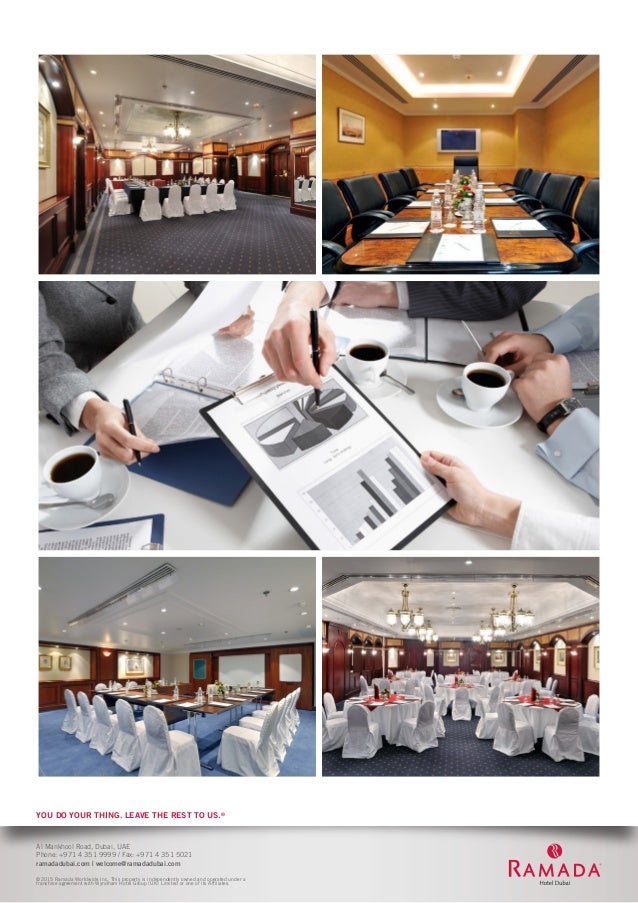 hotel fact ramada sheet Sheet Meeting & Hotel Events Ramada Dubai Fact