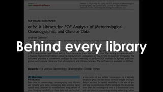 Behind every library
 