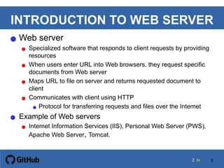 Meeting 13. web server i | PDF